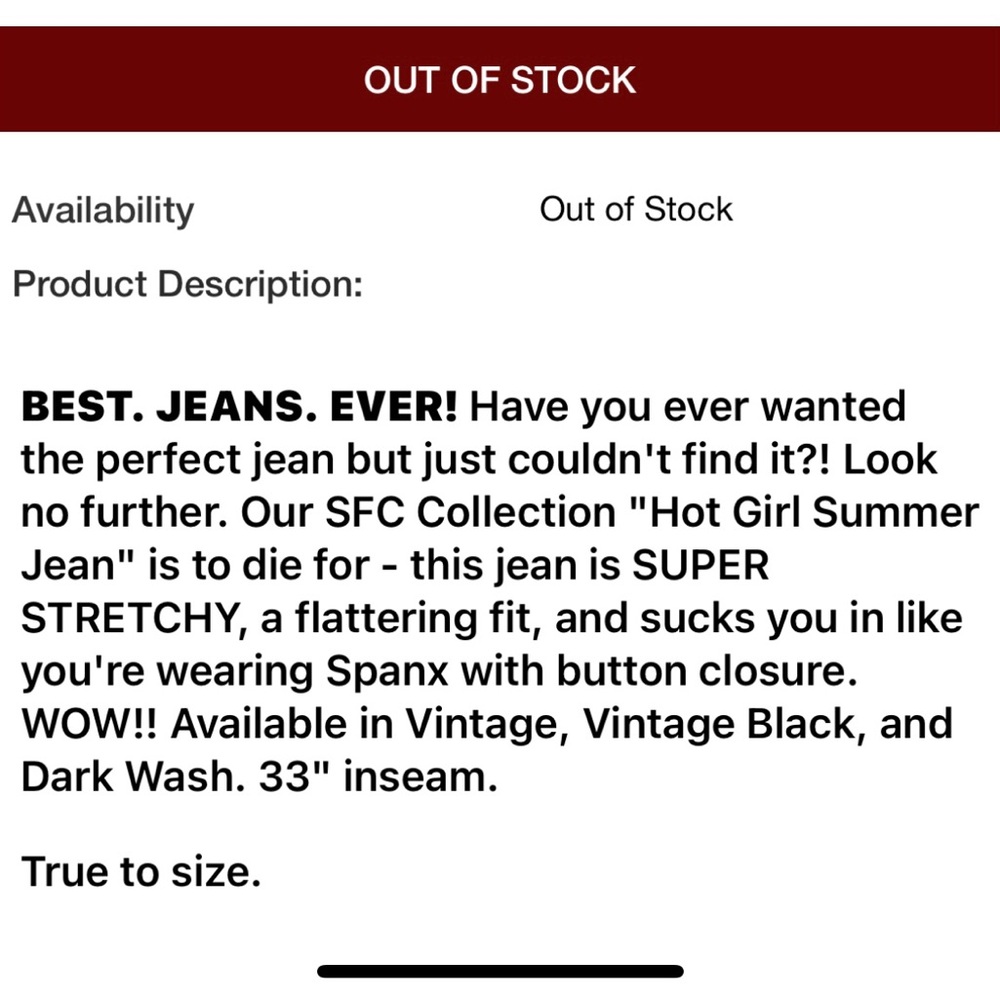 Black Southern Fried Chics Flare Super Stretch Sz 18 Vintage Hot Girl Jeans - Picture 7 of 8